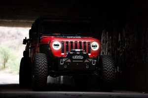 Jeep Wrangler JL Headlights - DV8 Offroad - LED Projector - Chrome - `18-`27